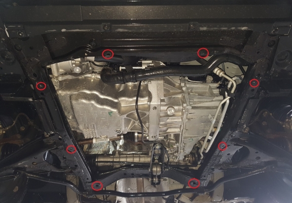 Motor en Versnellingsbak Beschermplaat voor Dacia Logan 1