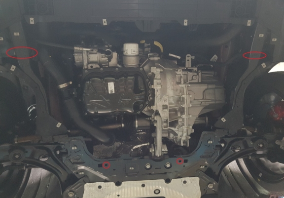 Motor en Versnellingsbak Beschermplaat voor Ford Focus 4