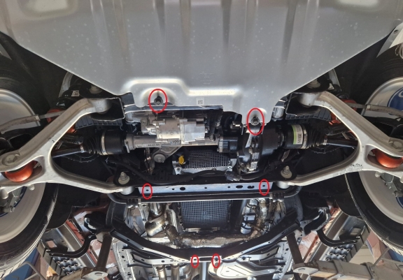 Motor, Versnellingsbak  aluminium Beschermplaat voor Ford Ranger Raptor