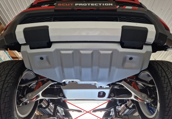 Motor, Versnellingsbak  aluminium Beschermplaat voor Ford Ranger Raptor