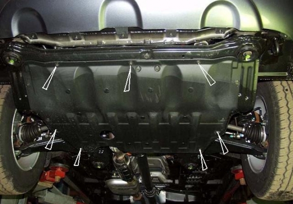 Motor, Versnellingsbak en Radiator Beschermplaat voor Hyundai Santa Fe