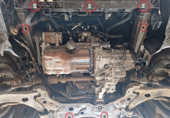Motor, Versnellingsbak en Radiator Beschermplaat voor Mazda 3