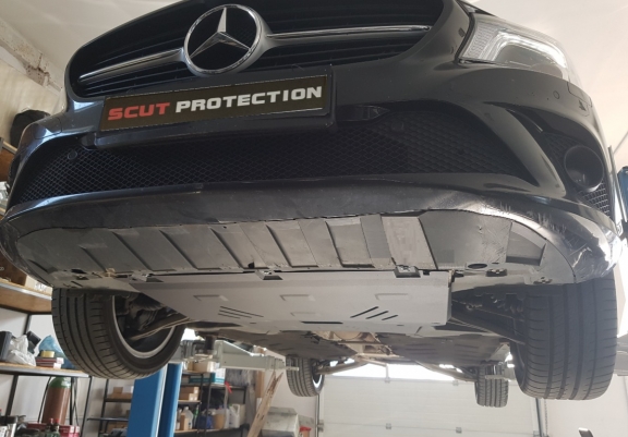 Motor, Versnellingsbak en Radiator Beschermplaat voor Mercedes A-Class W176