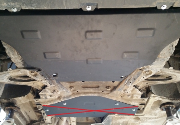 Motor, Versnellingsbak en Radiator Beschermplaat voor Mercedes Viano W447, 4x2, 1.6 D