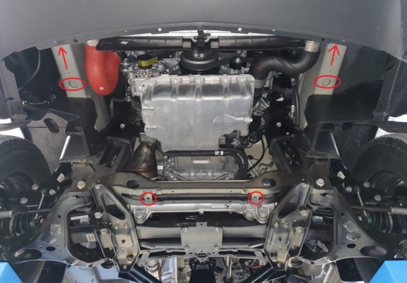 Motor  Beschermplaat voor Mercedes Sprinter 907 4x4