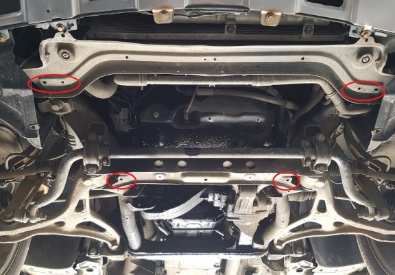 Motor, Versnellingsbak en Radiator Beschermplaat voor Mercedes ML W164