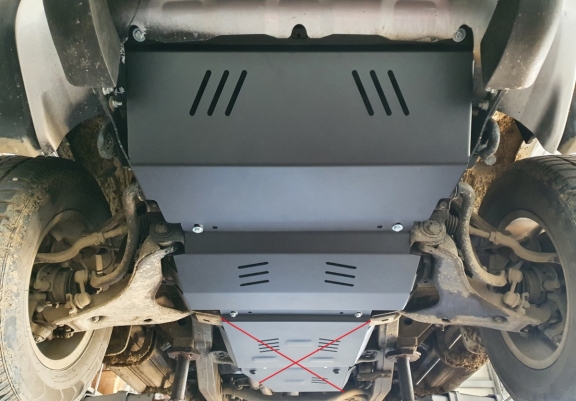 Motor en Radiator Beschermplaat voor Mitsubishi L 200