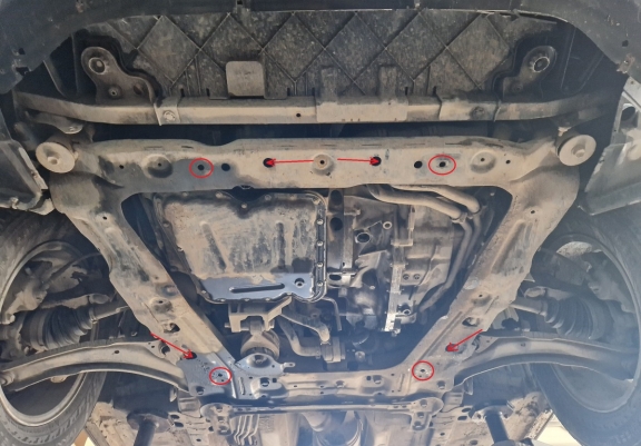 Motor, Versnellingsbak en Radiator Beschermplaat voor Nissan Qashqai J10