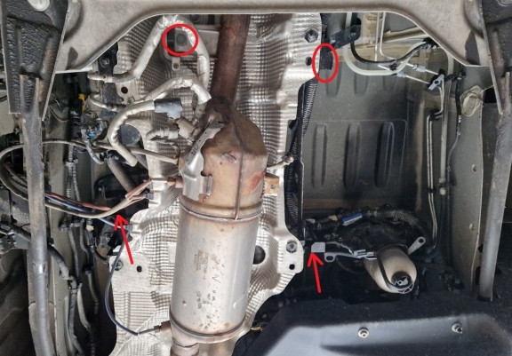 Katalysator/cat lock Beschermplaat voor Renault Master 3