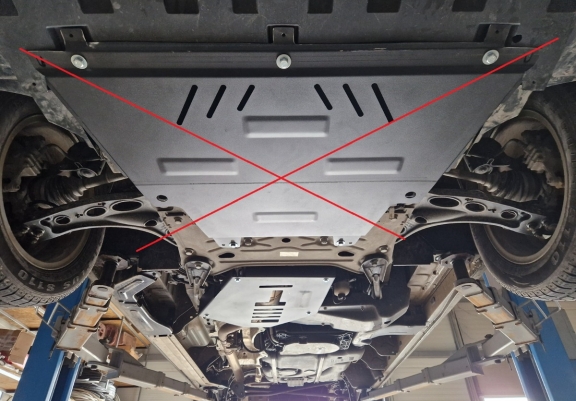 Katalysator/cat lock Beschermplaat voor Renault Master 3