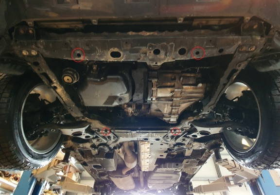 Motor, Versnellingsbak en Radiator Beschermplaat voor Toyota RAV 4