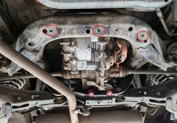 Differentieel Beschermplaat voor Toyota RAV 4 Hybrid