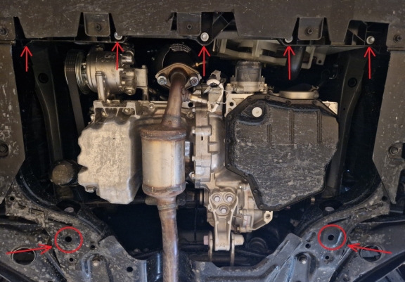 Motor en Versnellingsbak Beschermplaat voor Toyota Aygo X