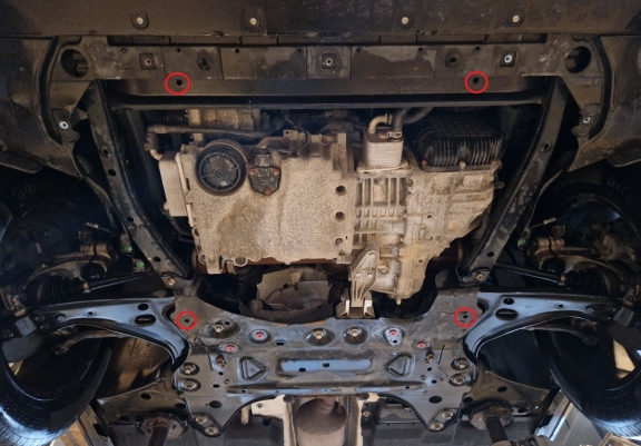 Motor, Versnellingsbak en Radiator Beschermplaat voor Volvo C40