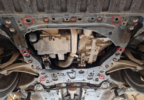 Motor, Versnellingsbak en Radiator Beschermplaat voor Volvo V60