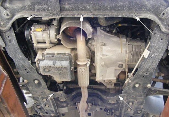 Motor, Versnellingsbak en Radiator Beschermplaat voor Citroen Jumpy