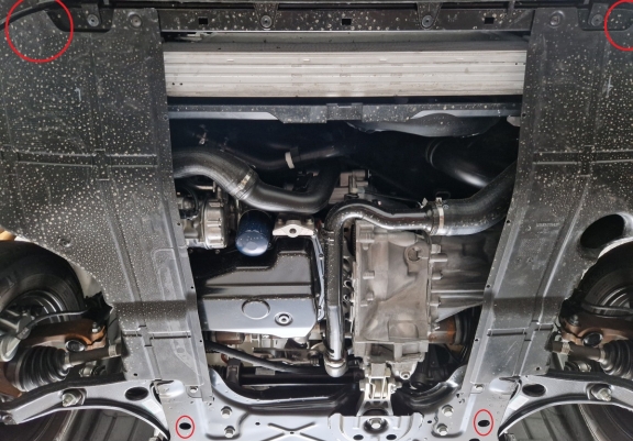 Aluminium Motor, Versnellingsbak en Radiator Beschermplaat voor Fiat Ducato