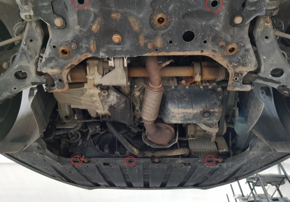 Motor en Versnellingsbak Beschermplaat voor Ford C - Max