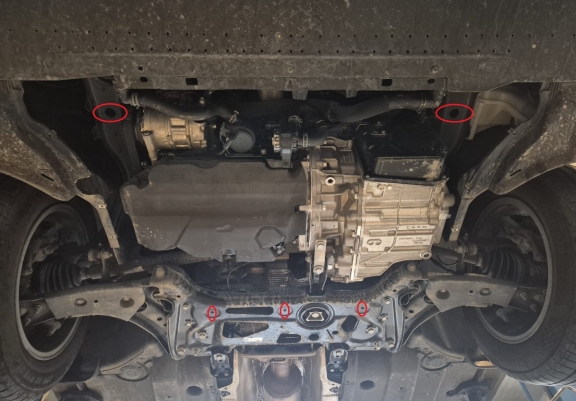 Aluminium Motor, Versnellingsbak en Radiator Beschermplaat voor Skoda Karoq