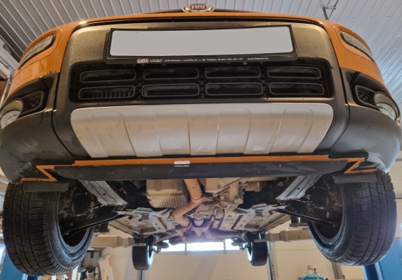 Motor, Versnellingsbak en Radiator Beschermplaat voor Fiat Panda 4x2