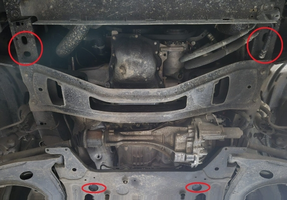 Aluminium Motor en Versnellingsbak Beschermplaat voor Ford Transit 4x4