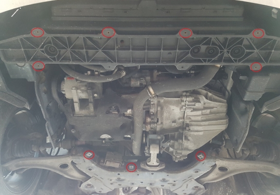 Motor en Versnellingsbak Beschermplaat voor Hyundai i40