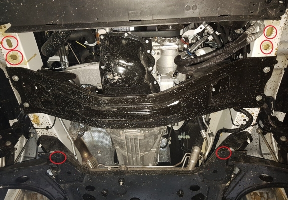 Motor en Versnellingsbak Beschermplaat voor Ford Transit- FWD