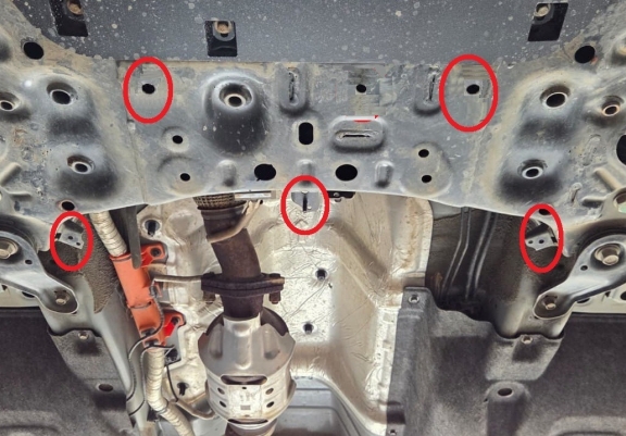 Katalysator/cat lock Beschermplaat voor Kia sportage